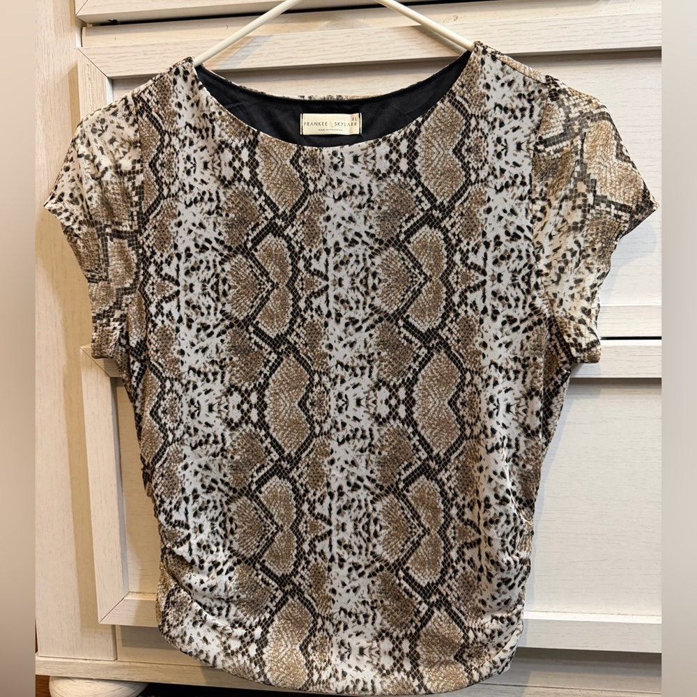 Snakeskin Print Shirt NEW!!!